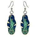 She's Choosing New York Earrings | Cloisonné-Inspired Graphic | S115