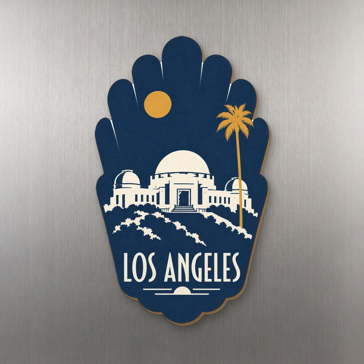 She's Choosing Los Angeles Magnet | Negative-Space Silhouette | S118-M