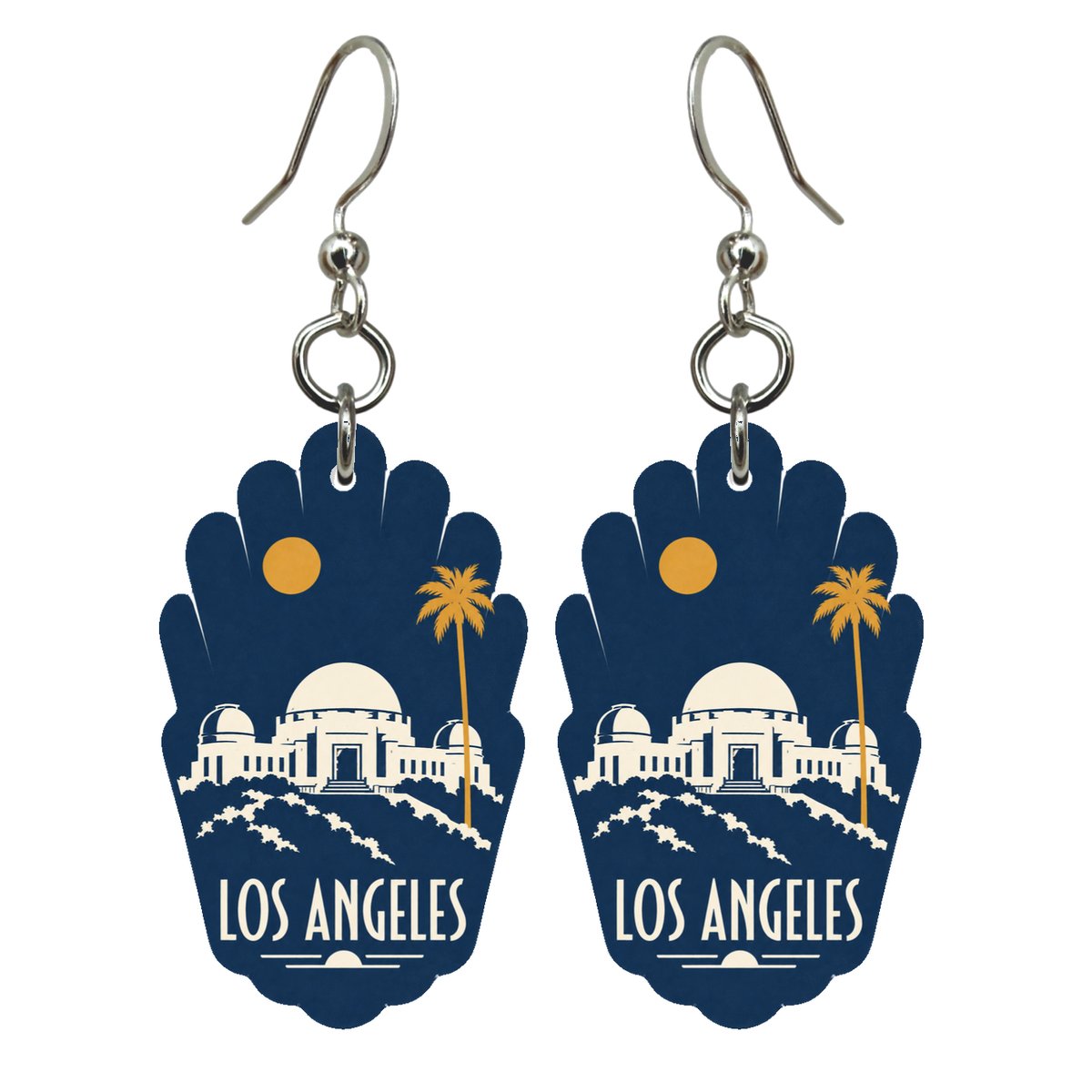 She's Choosing Los Angeles Earrings | Negative-Space Silhouette | S118