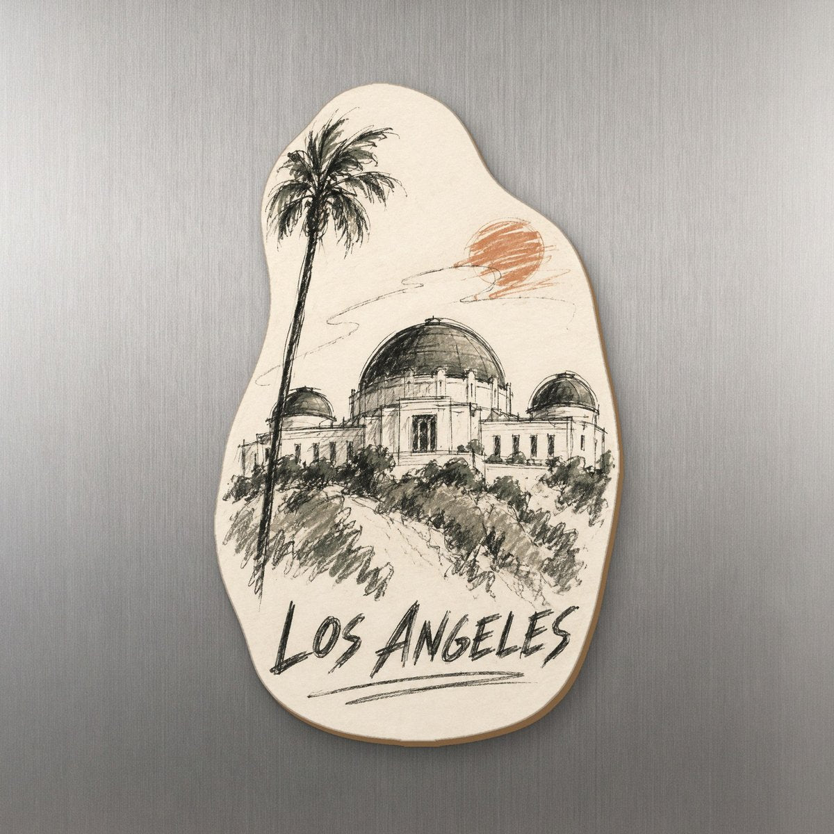She's Choosing Los Angeles Magnet | Loose Contour Sketch | S120-M