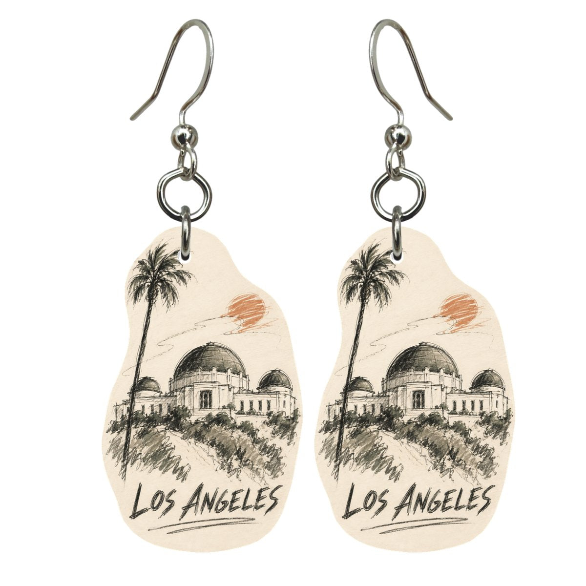 She's Choosing Los Angeles Earrings | Loose Contour Sketch | S120
