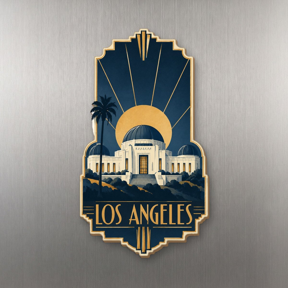 She's Choosing Los Angeles Magnet | Art Deco | S122-M