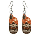 She's Choosing Los Angeles Earrings | Woodcut | S123