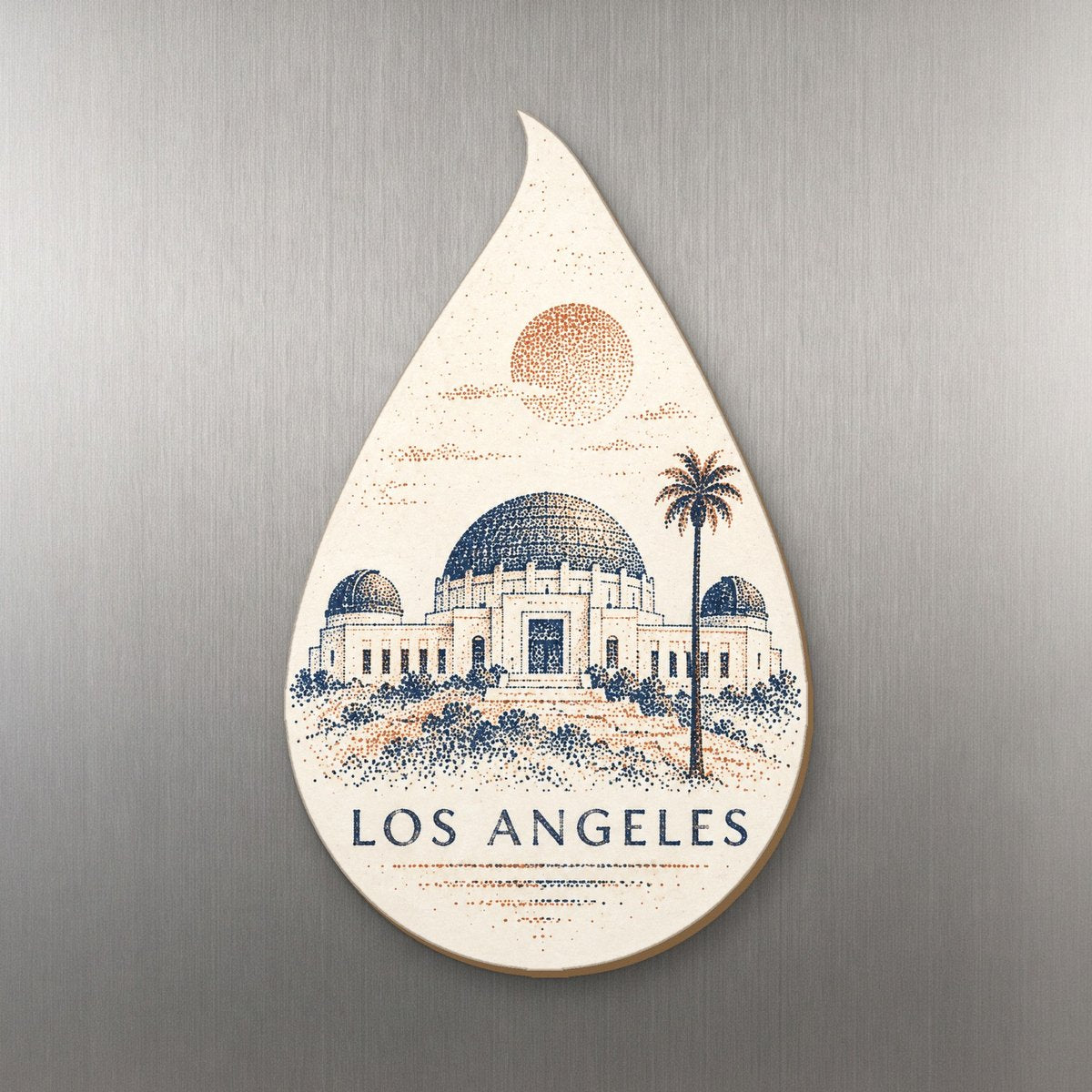 She's Choosing Los Angeles Magnet | Sparse Pointillism | S126-M