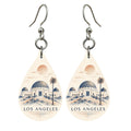 She's Choosing Los Angeles Earrings | Sparse Pointillism | S126