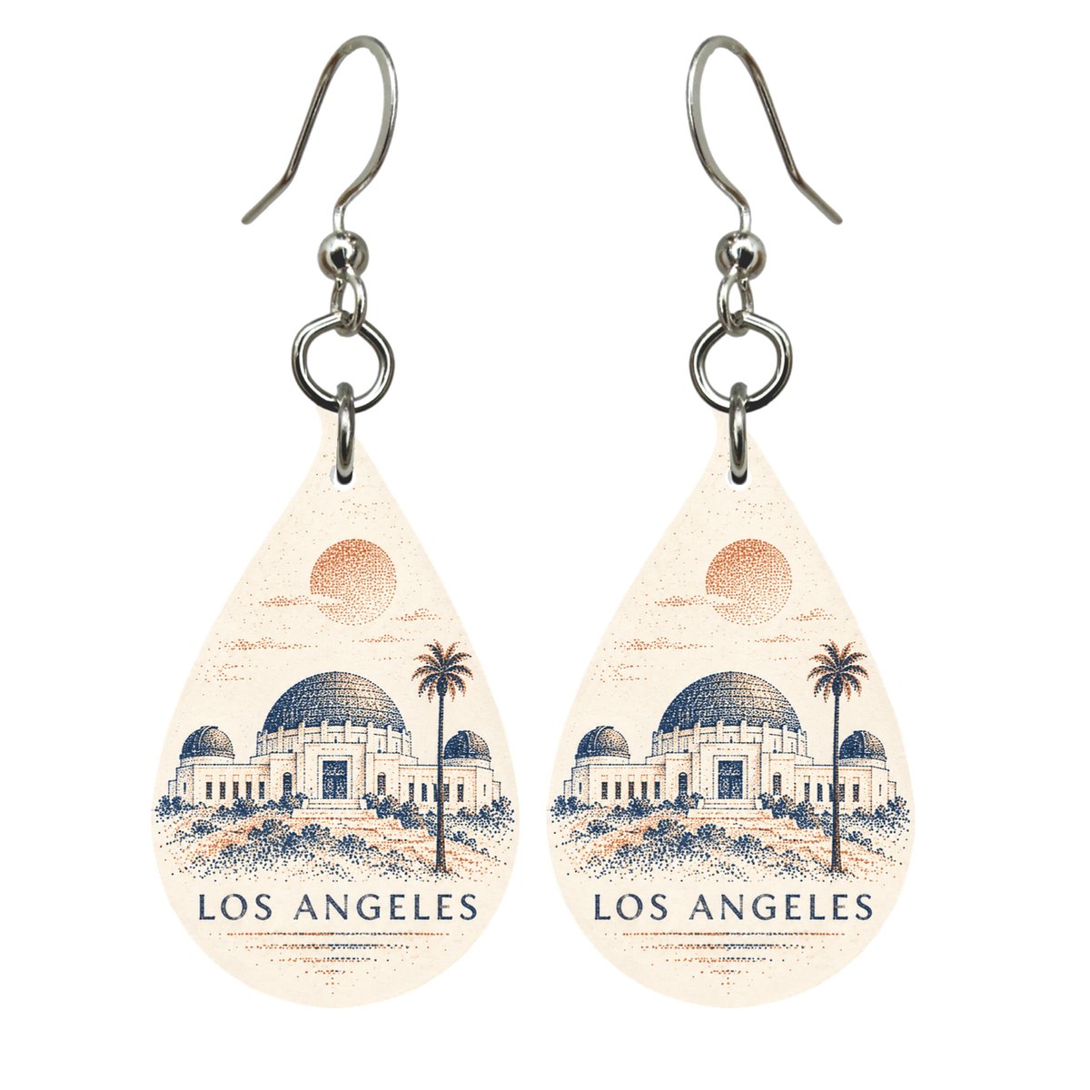 She's Choosing Los Angeles Earrings | Sparse Pointillism | S126