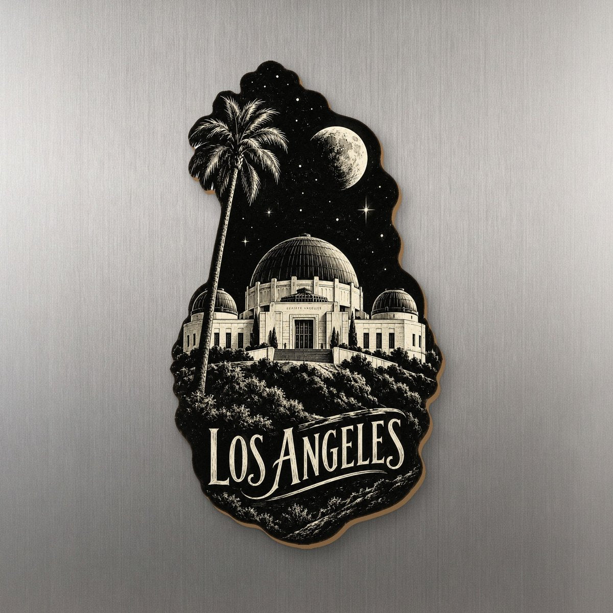 She's Choosing Los Angeles Magnet | Scratchboard | S127-M