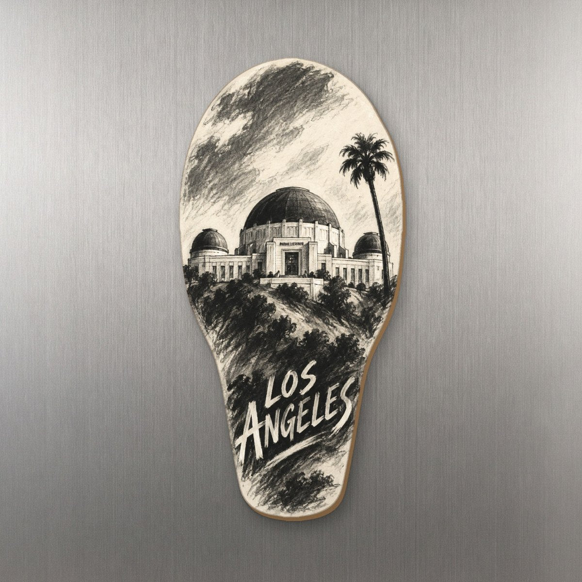 She's Choosing Los Angeles Magnet | Charcoal Gesture | S128-M
