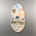 She's Choosing Los Angeles Magnet | Restrained Watercolor | S129-M