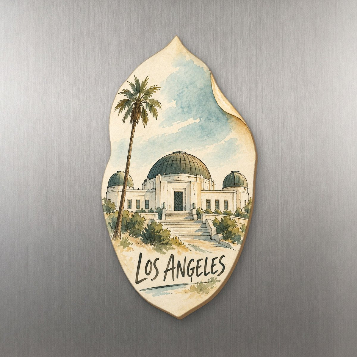 She's Choosing Los Angeles Magnet | Pen and Watercolor Wash | S130-M