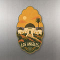 She's Choosing Los Angeles Magnet | Naive Folk Painting | S131-M