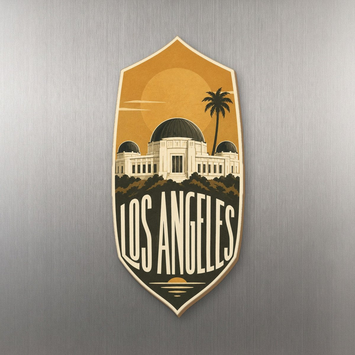 She's Choosing Los Angeles Magnet | Typographic Illustration | S134-M