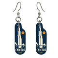 She's Choosing Chicago Earrings | Negative-Space Silhouette | S136