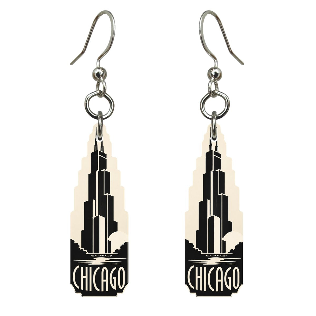 She's Choosing Chicago Earrings | Notan | S139