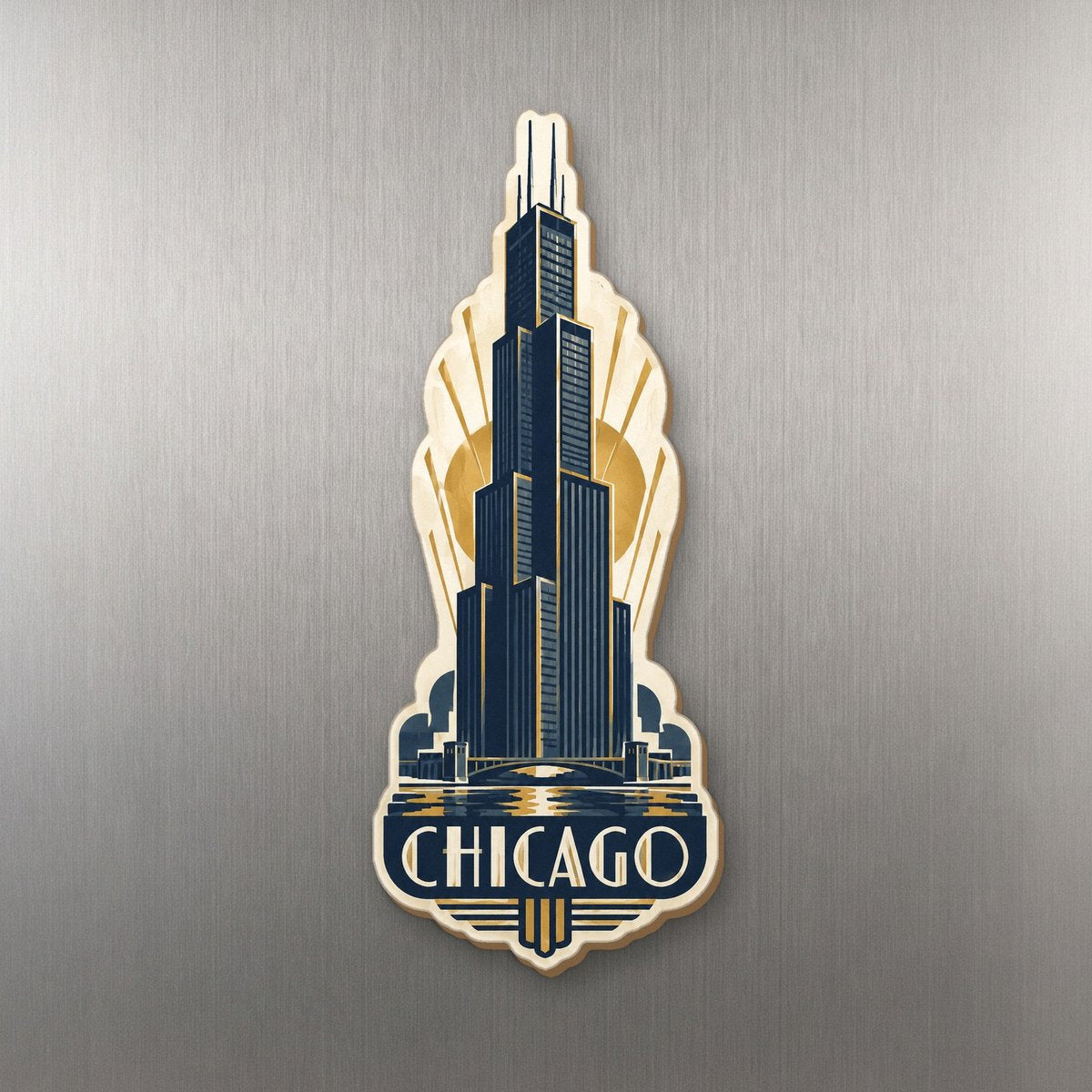 She's Choosing Chicago Magnet | Art Deco | S140-M