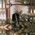 She's Choosing Chicago Ornament | Scratchboard | S145-O
