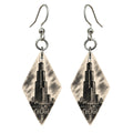 She's Choosing Chicago Earrings | Charcoal Gesture | S146