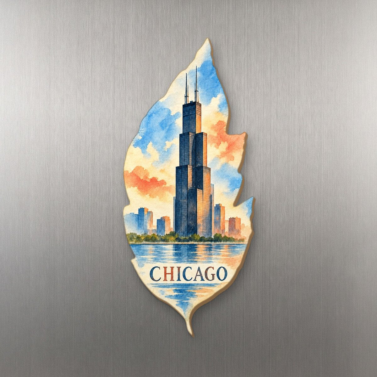 She's Choosing Chicago Magnet | Restrained Watercolor | S147-M