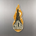 She's Choosing Chicago Magnet | Typographic Illustration | S152-M