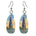 She's Choosing Chicago Earrings | Colored Pencil over Gouache | S153