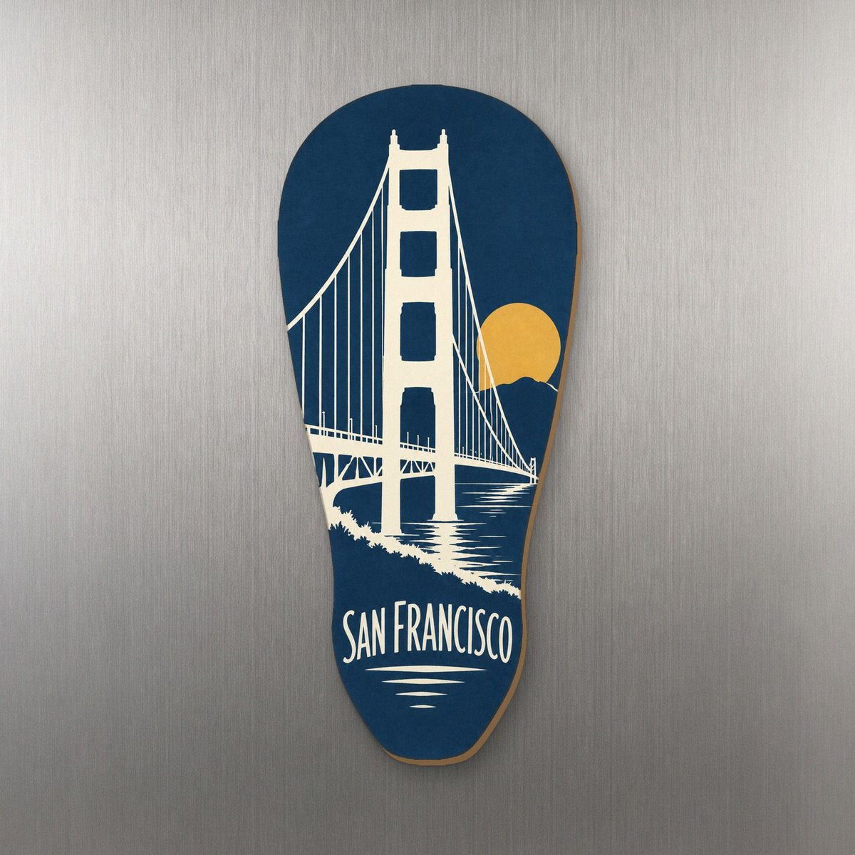 She's Choosing San Francisco Magnet | Negative-Space Silhouette | S154-M