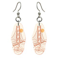 She's Choosing San Francisco Earrings | Continuous-Line Drawing | S155