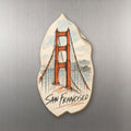 She's Choosing San Francisco Magnet | Loose Contour Sketch | S156-M