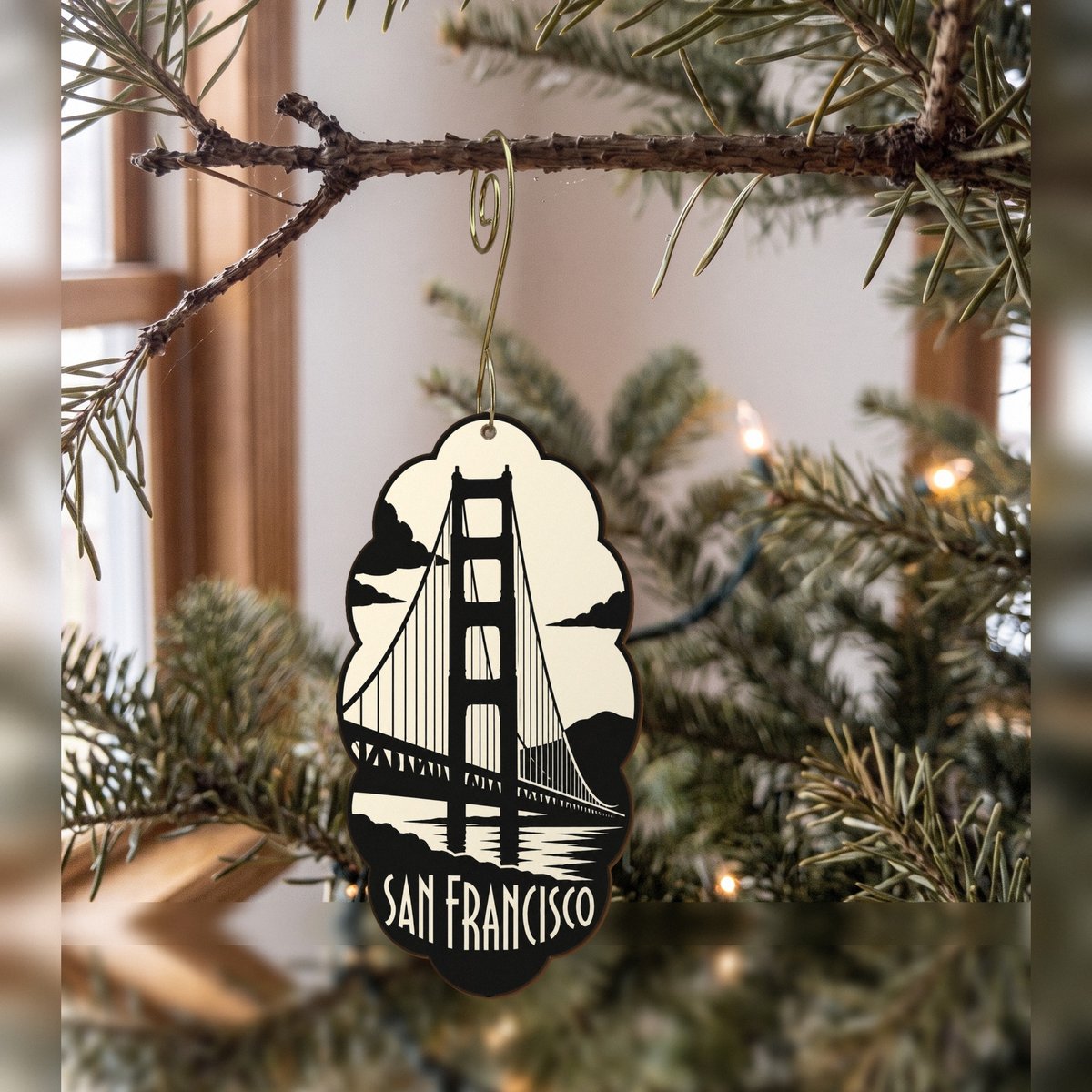 She's Choosing San Francisco Ornament | Notan | S157-O