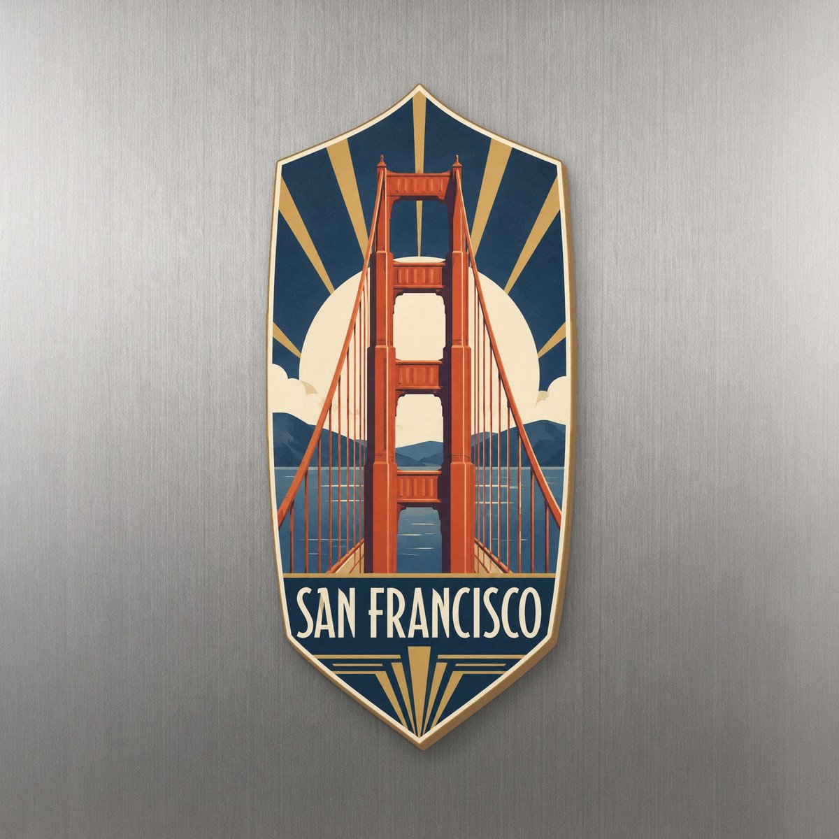 She's Choosing San Francisco Magnet | Art Deco | S158-M