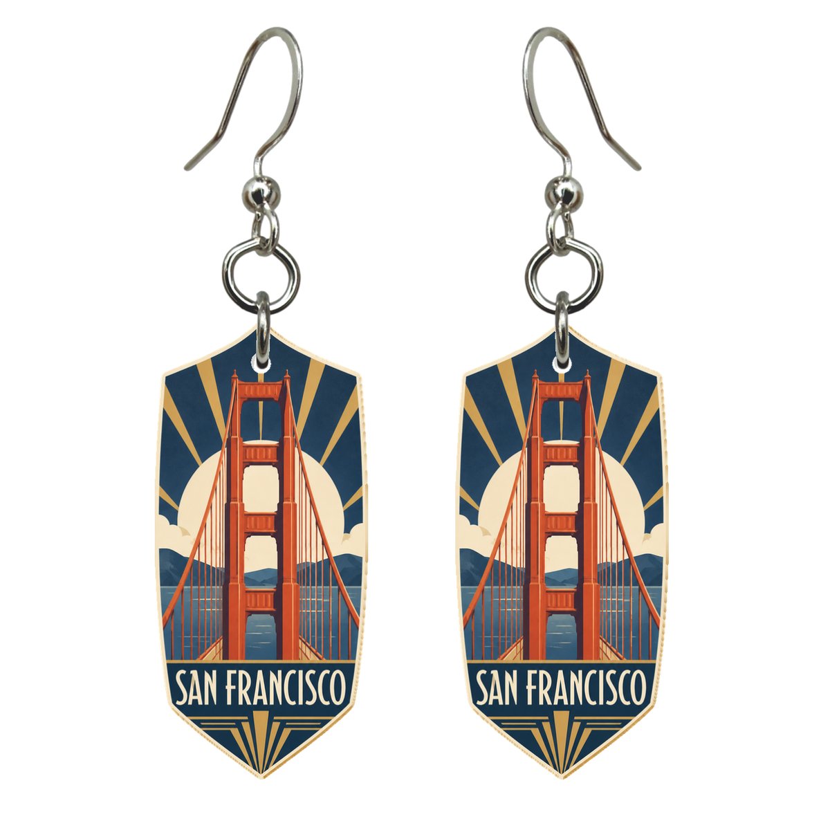 She's Choosing San Francisco Earrings | Art Deco | S158