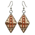 She's Choosing San Francisco Earrings | Woodcut | S159