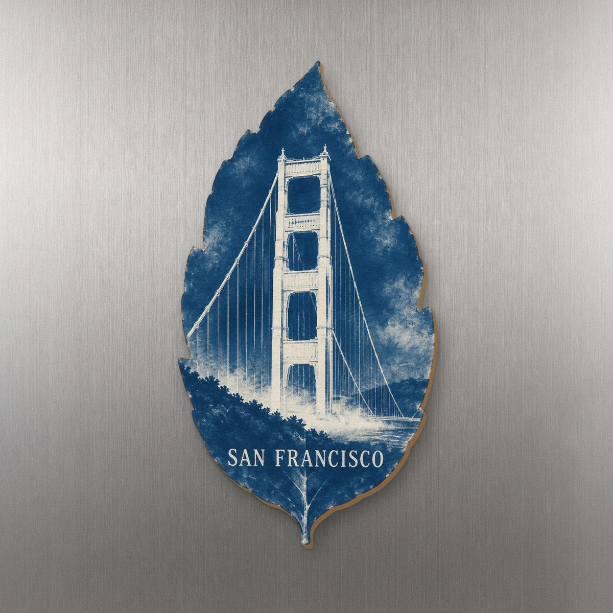 She's Choosing San Francisco Magnet | Cyanotype-Inspired | S160-M