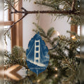 She's Choosing San Francisco Ornament | Cyanotype-Inspired | S160-O