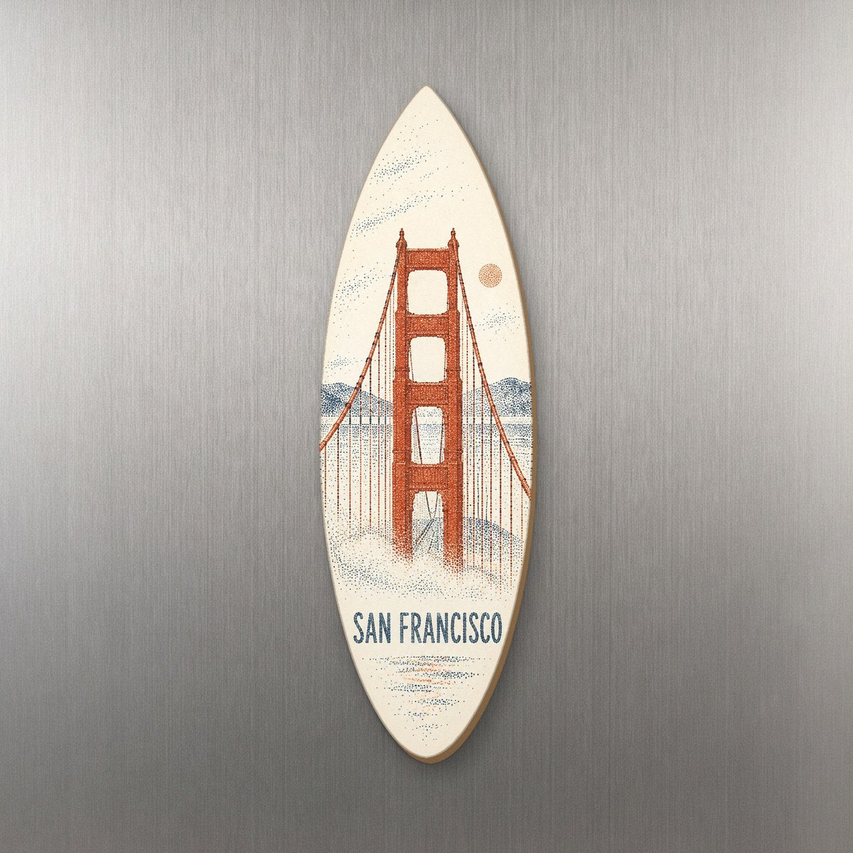 She's Choosing San Francisco Magnet | Sparse Pointillism | S162-M