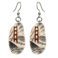 She's Choosing San Francisco Earrings | Charcoal Gesture | S164