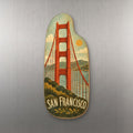 She's Choosing San Francisco Magnet | Naive Folk Painting | S167-M