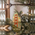She's Choosing San Francisco Ornament | Naive Folk Painting | S167-O