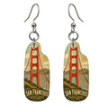She's Choosing San Francisco Earrings | Naive Folk Painting | S167