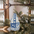 She's Choosing San Francisco Ornament | Blue-And-White Ceramic Illustration | S168-O