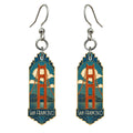 She's Choosing San Francisco Earrings | Cloisonné-Inspired Graphic | S169