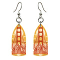 She's Choosing San Francisco Earrings | Typographic Illustration | S170