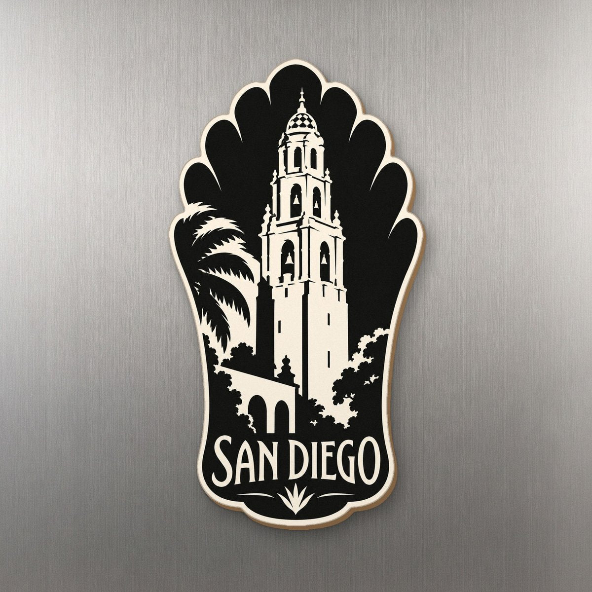She's Choosing San Diego Magnet | Notan | S175-M