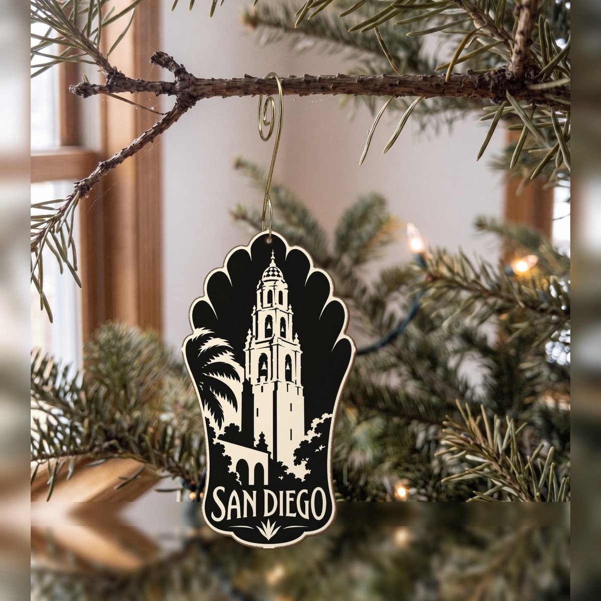 She's Choosing San Diego Ornament | Notan | S175-O