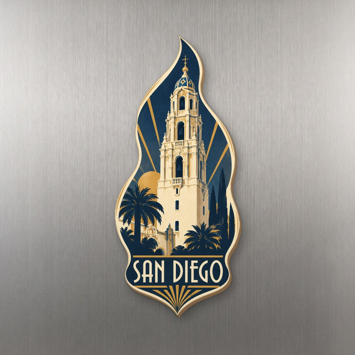 She's Choosing San Diego Magnet | Art Deco | S176-M