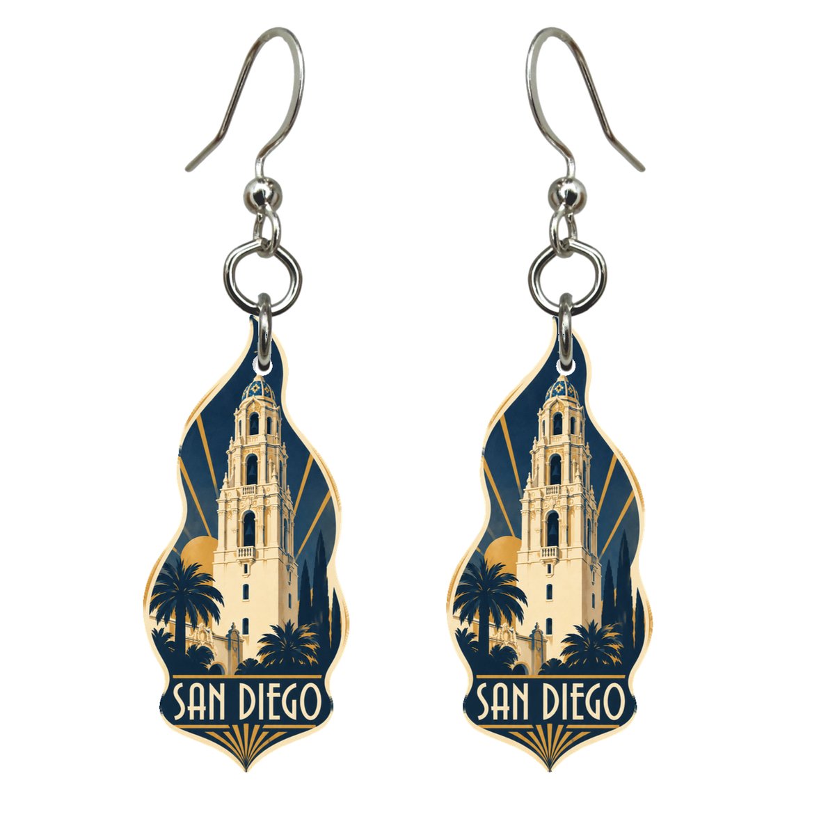 She's Choosing San Diego Earrings | Art Deco | S176