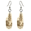 She's Choosing San Diego Earrings | Etching-Inspired Linework | S179