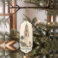 She's Choosing San Diego Ornament | Sparse Pointillism | S180-O