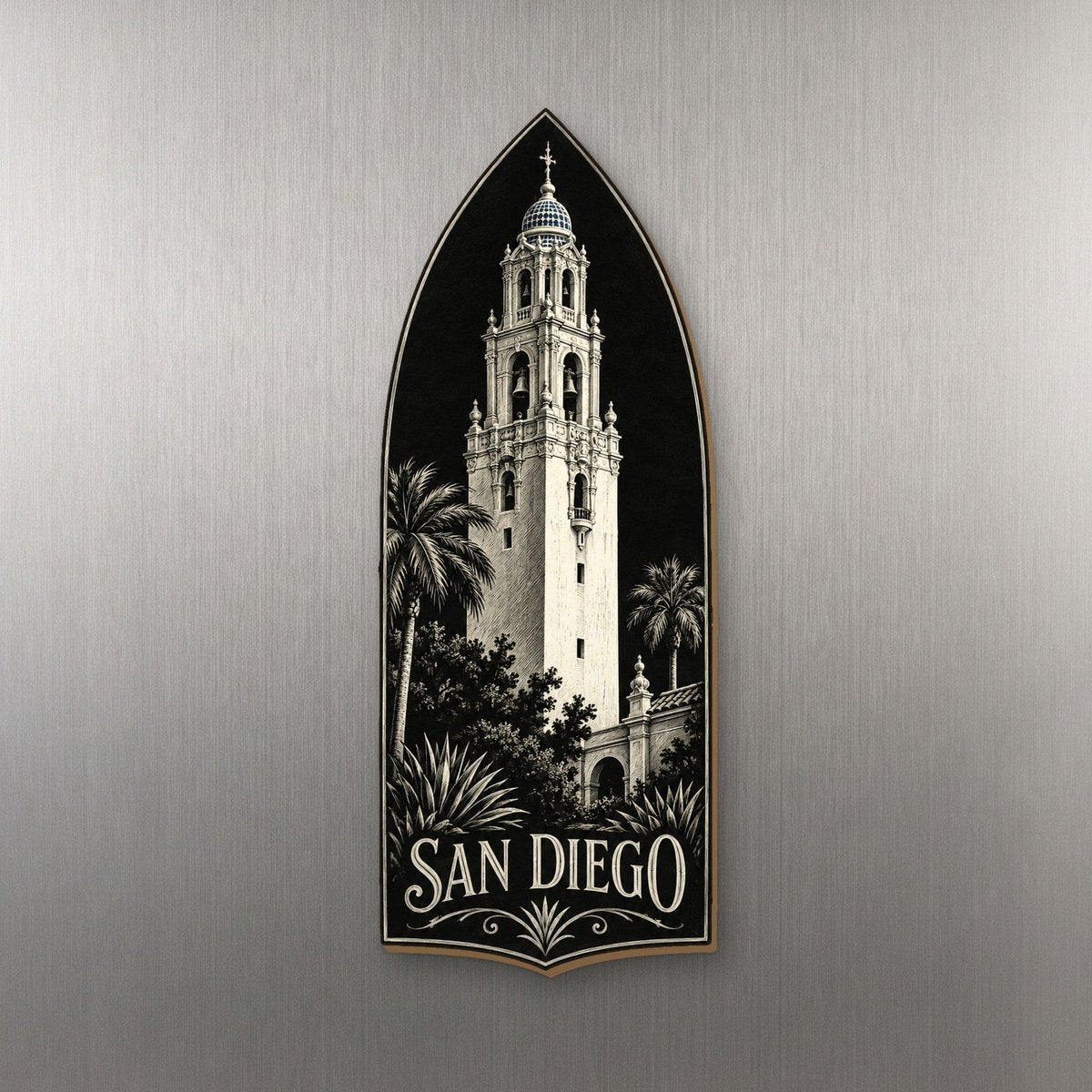 She's Choosing San Diego Magnet | Scratchboard | S181-M