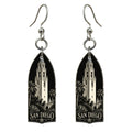 She's Choosing San Diego Earrings | Scratchboard | S181