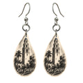 She's Choosing San Diego Earrings | Charcoal Gesture | S182